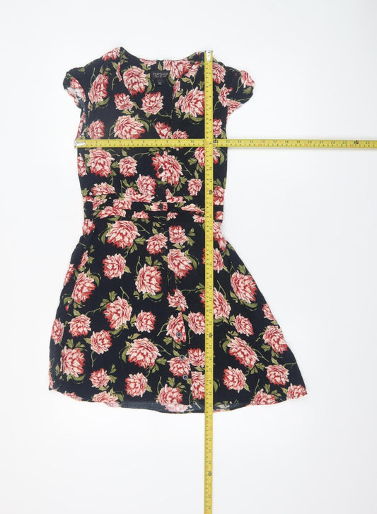 Womens UK Size 8 Topshop Fit & Flare Dress