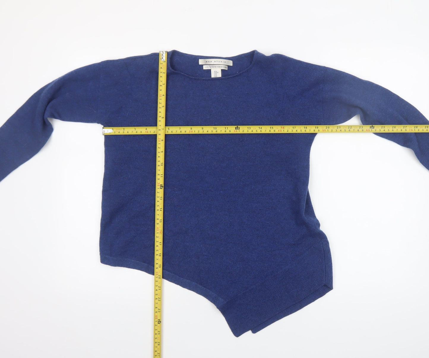 Womens UK Size M Max Studio Blue Pullover Jumper