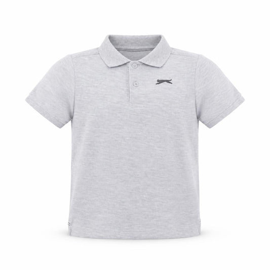 Boys UK Size 9-10 Years Slazenger Grey Basic Polo
