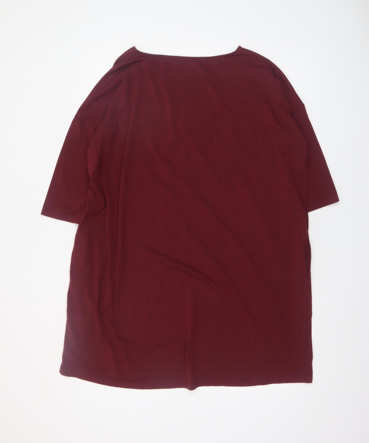 Womens UK Size S Hush Red Basic T-Shirt