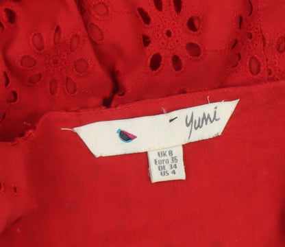 Womens UK Size 8 Yumi A-Line Dress
