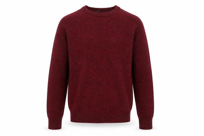 Mantaray Men's Red Wool Blend Crew Neck Jumper Size S