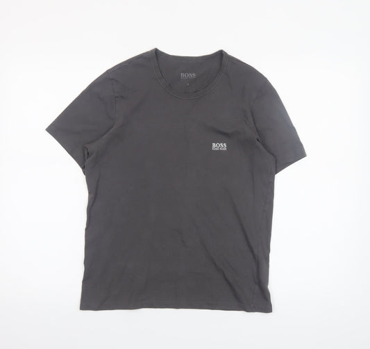 Mens UK Size S HUGO BOSS Black  T-Shirt