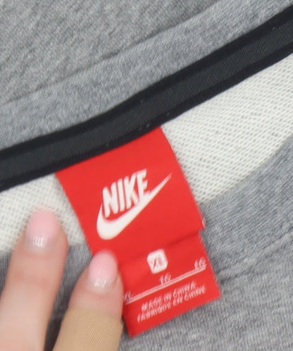 Womens UK Size 16 Nike Grey Pullover Sweatshirt