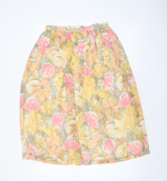 Womens UK Size 14 Carmelle A-Line Chiffon Skirt