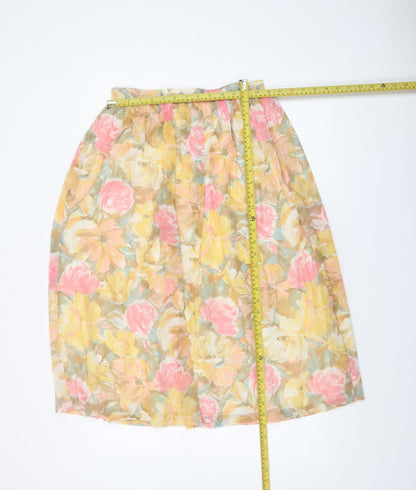 Womens UK Size 14 Carmelle A-Line Chiffon Skirt