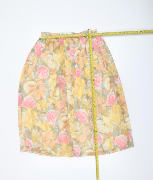 Womens UK Size 14 Carmelle A-Line Chiffon Skirt