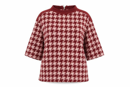 Womens UK Size 10 NEXT Red Tunic Blouse