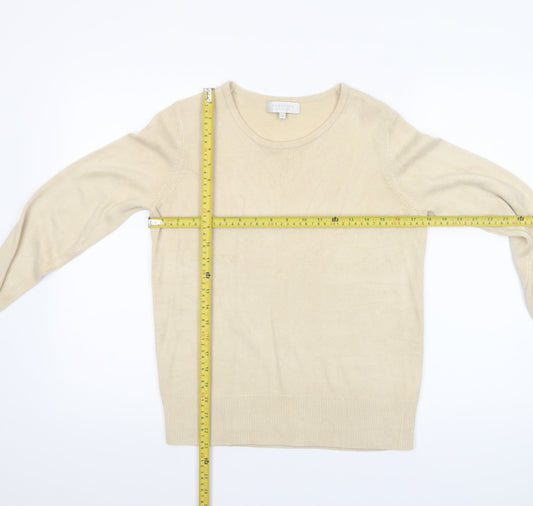 Womens UK Size 12 Debenhams Beige Pullover Jumper