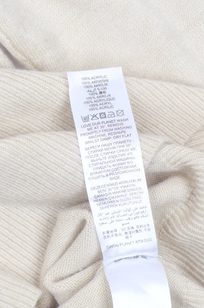 Womens UK Size 12 Debenhams Beige Pullover Jumper