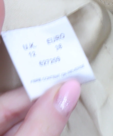 Eastex Women’s Beige Quilted Mid-Length Coat Size 12