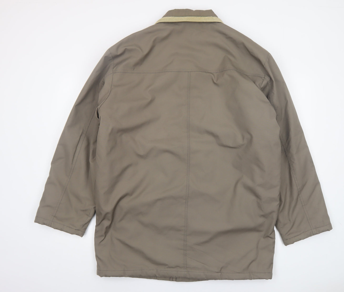 Aldon Men's Brown Quilted Mid-Length Jacket Size M Outdoor Style