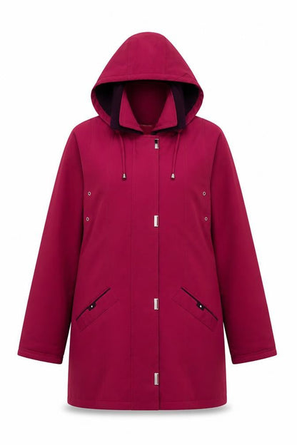Womens UK Size 10 EWM Pure Classics Pink Parka Coat