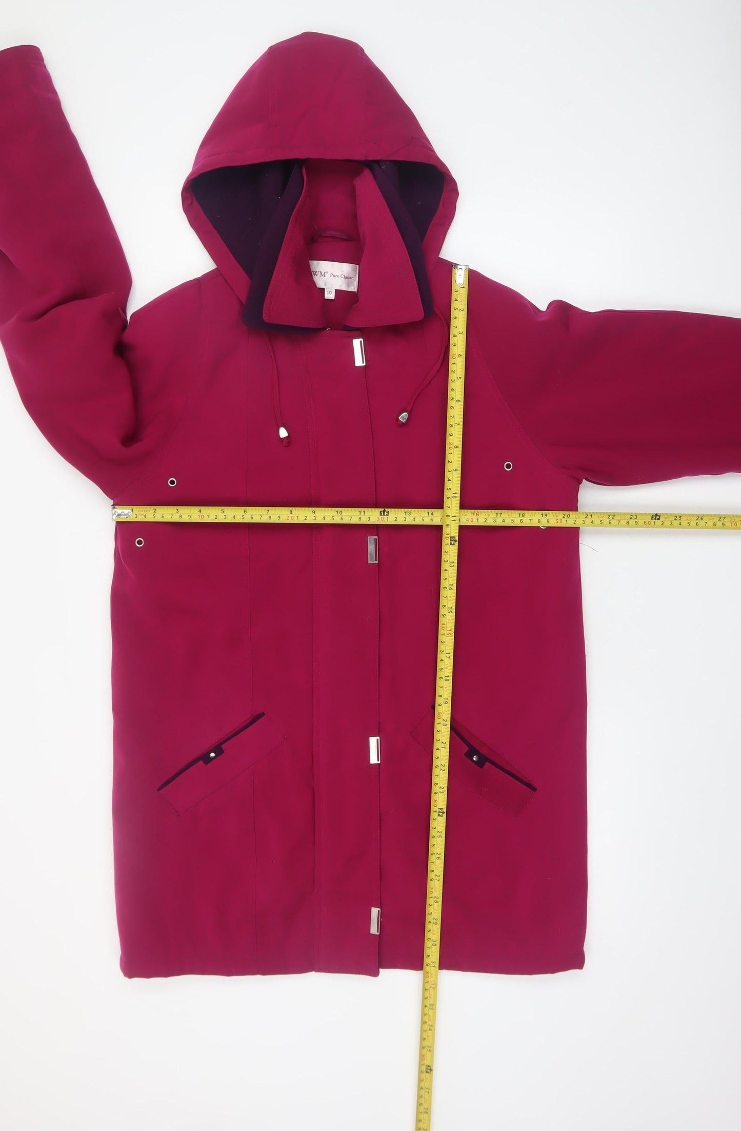 Womens UK Size 10 EWM Pure Classics Pink Parka Coat
