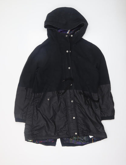 Womens UK Size 14 adidas Black Parka Coat