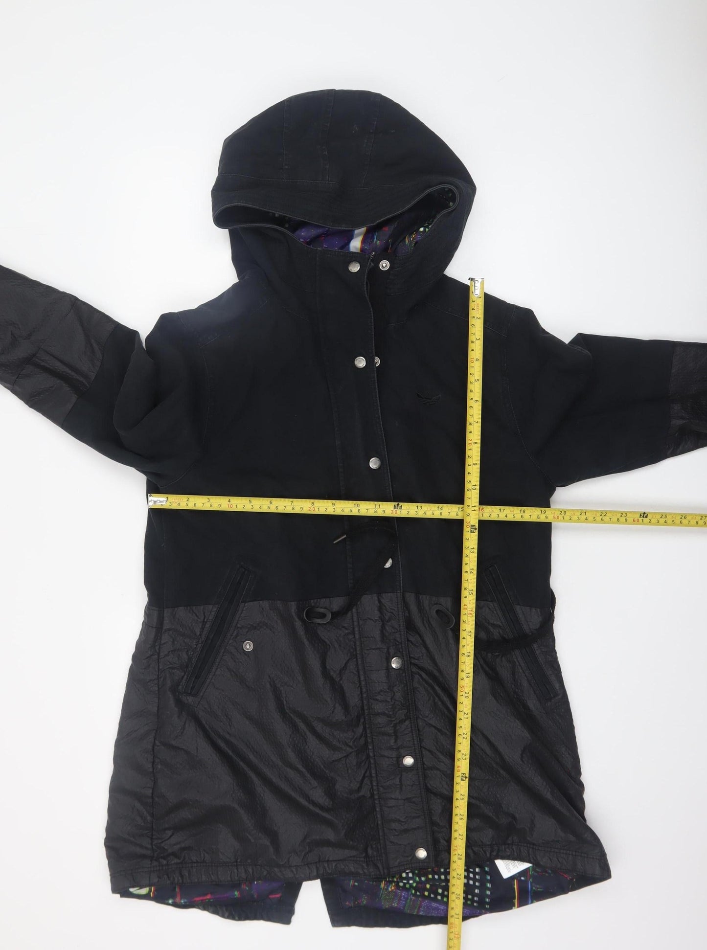 Womens UK Size 14 adidas Black Parka Coat