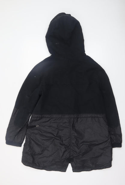 Womens UK Size 14 adidas Black Parka Coat