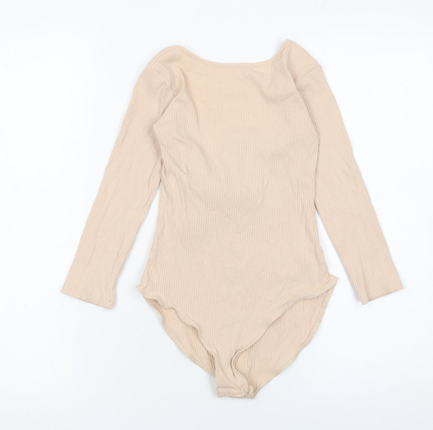 Womens UK Size 6 Miss Selfridge One-Piece Beige Bodysuit