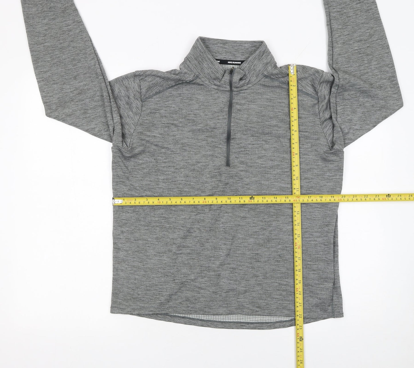 Mens UK Size M Nike Grey Henley Sweatshirt