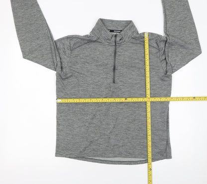 Mens UK Size M Nike Grey Henley Sweatshirt