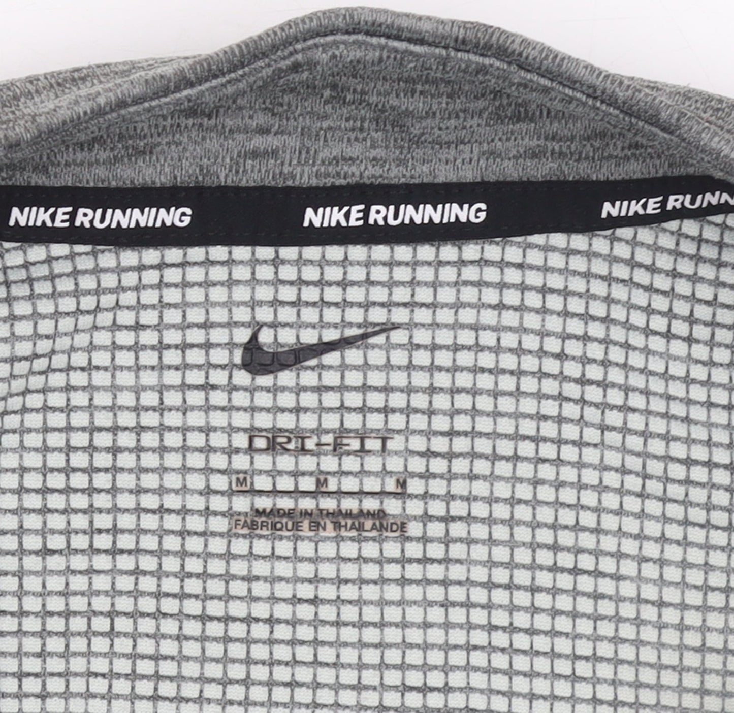 Mens UK Size M Nike Grey Henley Sweatshirt