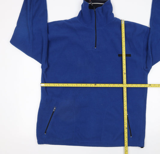 Mens UK Size L Active Blue Pullover Sweatshirt