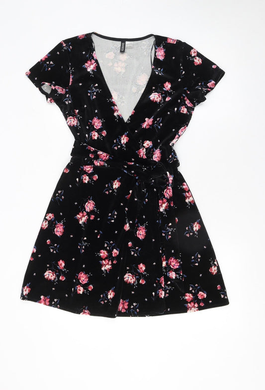 Womens UK Size 8 H&M Wrap Dress