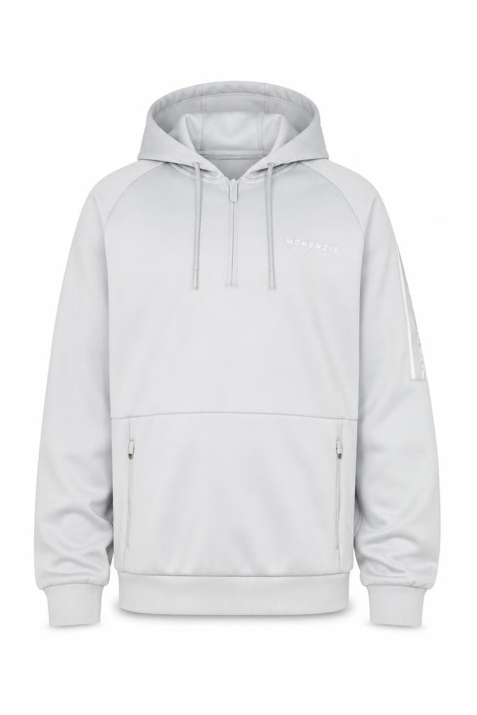 Mens UK Size M McKenzie Grey 1/2 Zip Hoodie