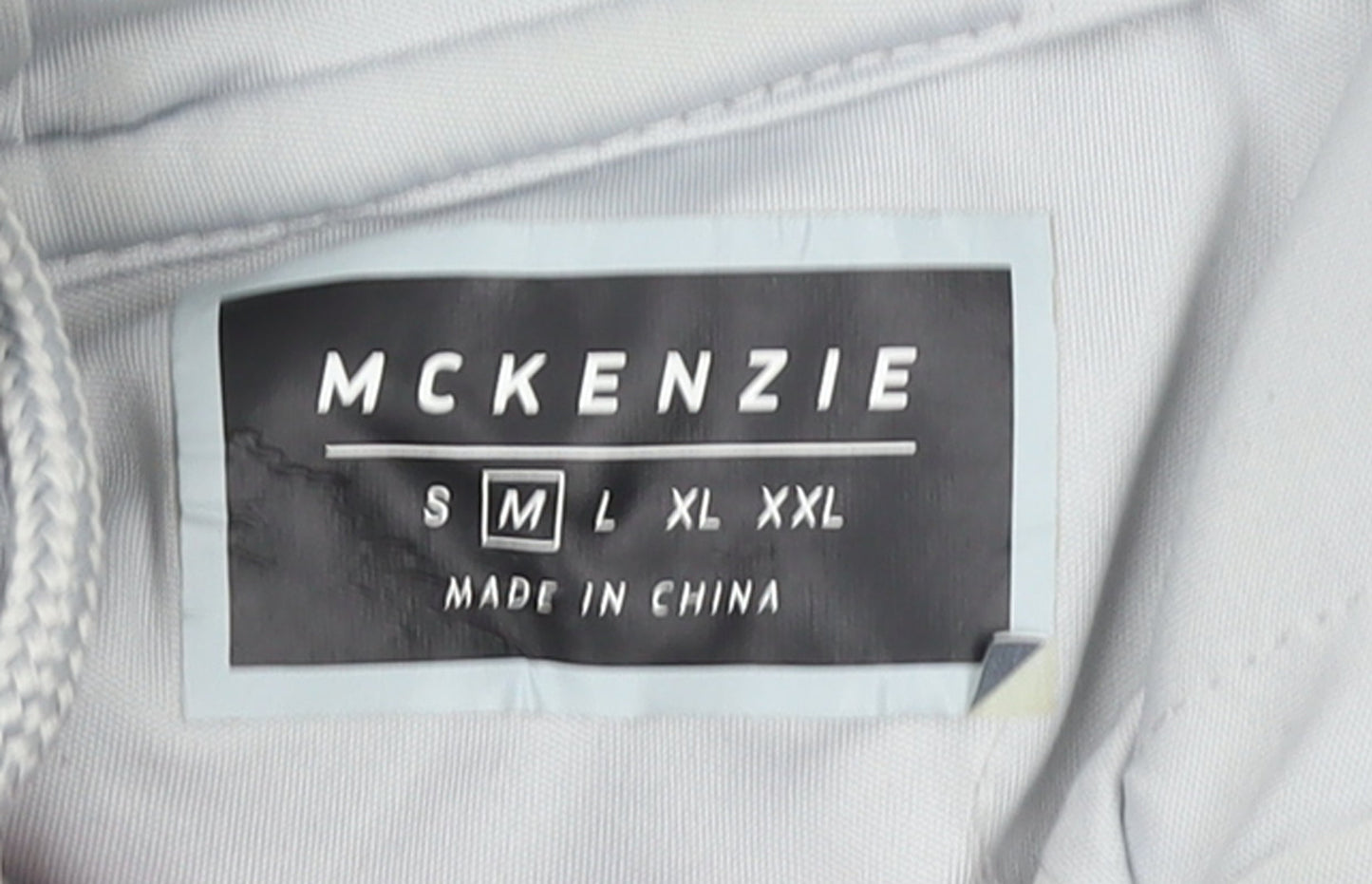 Mens UK Size M McKenzie Grey 1/2 Zip Hoodie