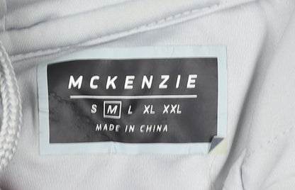 Mens UK Size M McKenzie Grey 1/2 Zip Hoodie