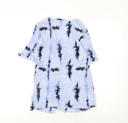 Womens UK Size L Desires Blue Tunic Blouse