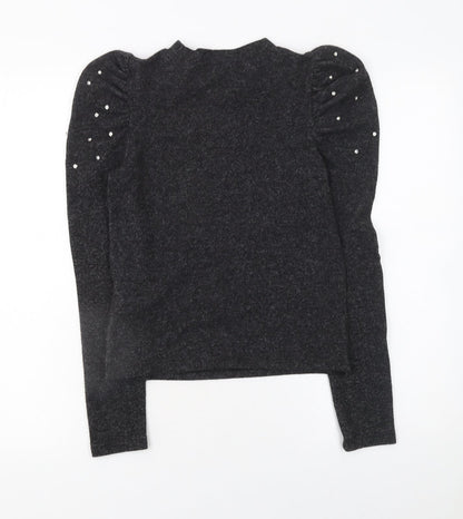 Womens UK Size S Zara Grey Pullover Jumper