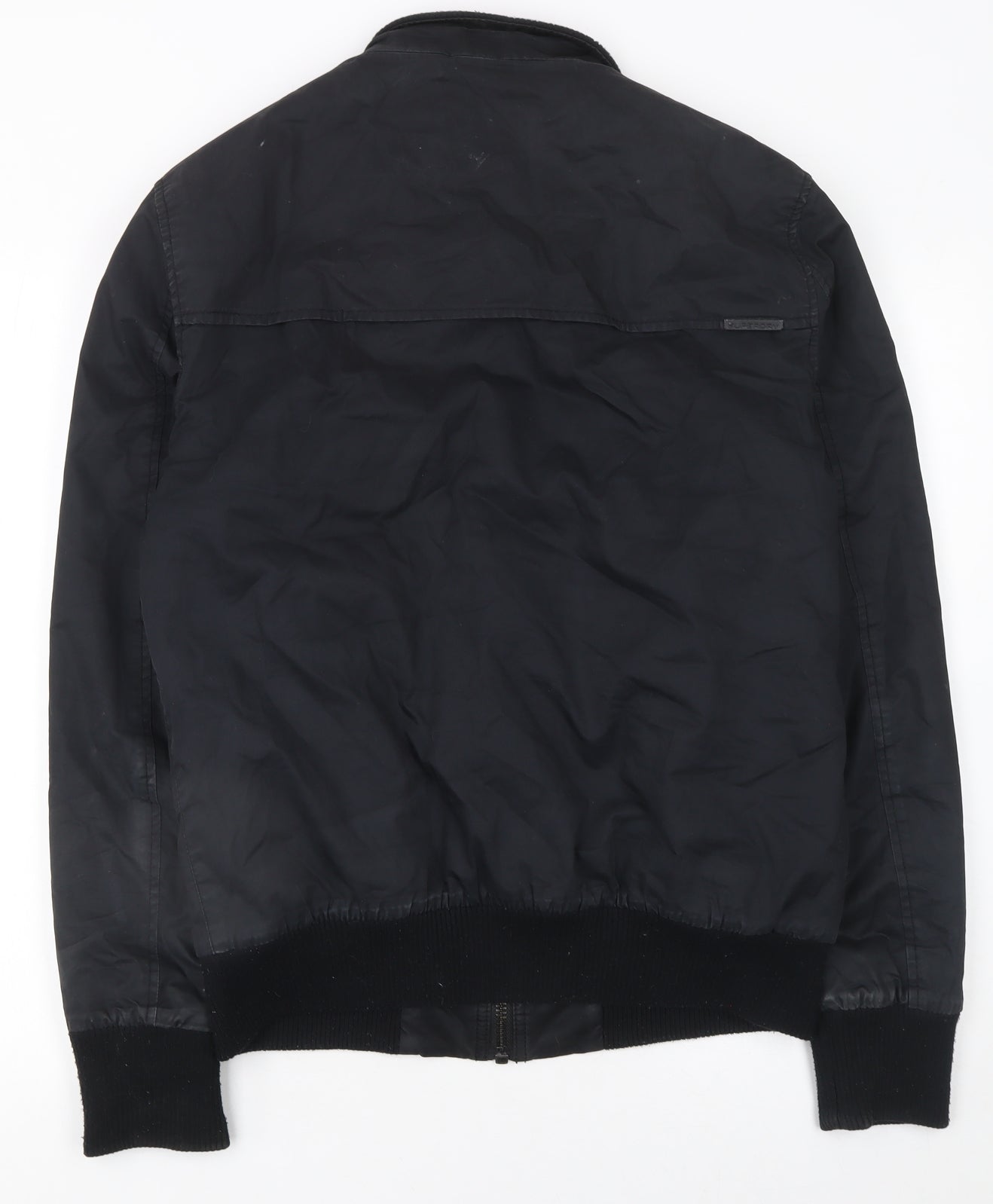 Mens UK Size L Superdry Black Bomber Jacket
