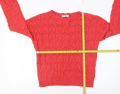 Womens UK Size XL Kelly & Grace Red Pullover Jumper