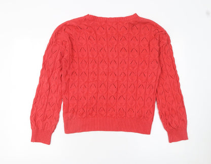 Womens UK Size XL Kelly & Grace Red Pullover Jumper