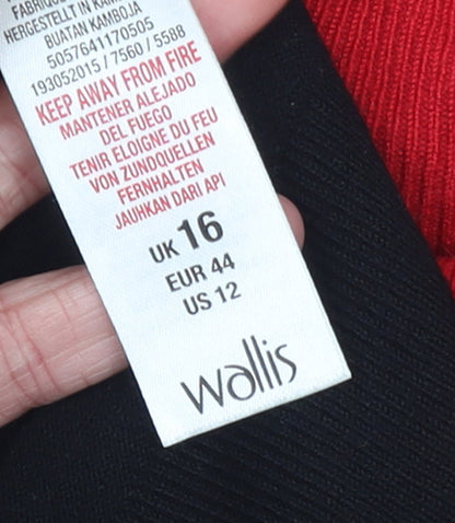 Womens UK Size 16 Wallis Multicoloured Pullover Jumper