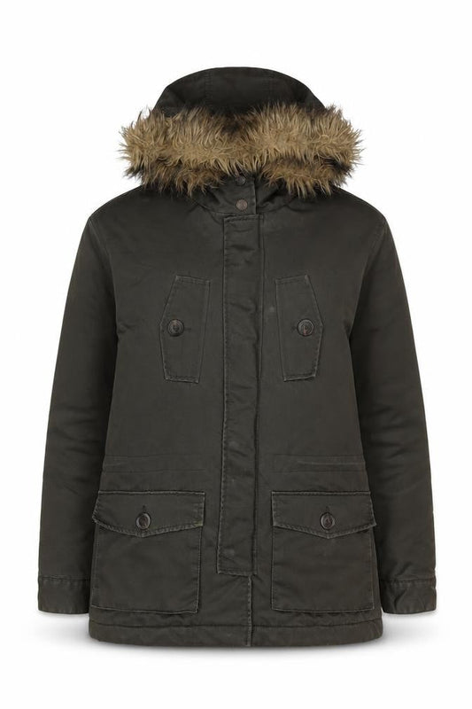 Womens UK Size M Springfield Green Parka Coat