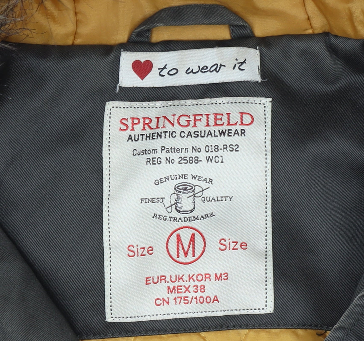 Womens UK Size M Springfield Green Parka Coat