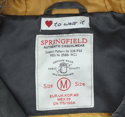 Womens UK Size M Springfield Green Parka Coat