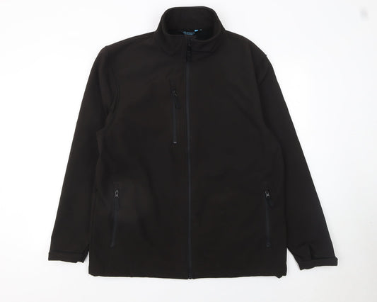 Mens UK Size M Fort Workwear Black Soft Shell