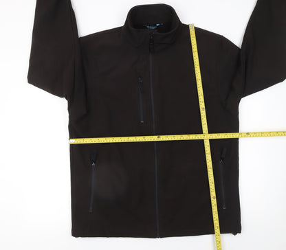Mens UK Size M Fort Workwear Black Soft Shell
