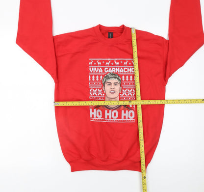 Gildan Boys Red Christmas Pullover Sweatshirt L Funny Graphic Ho Ho Ho