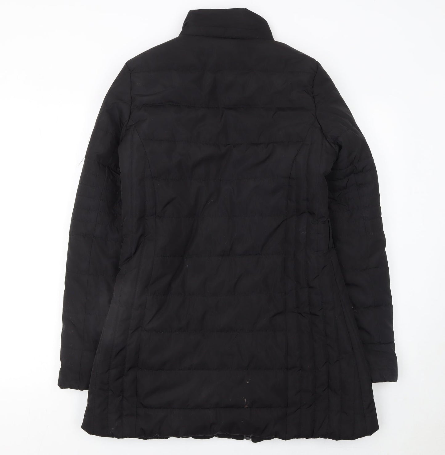 Womens UK Size 8 QED LDN Black Puffer Jacket