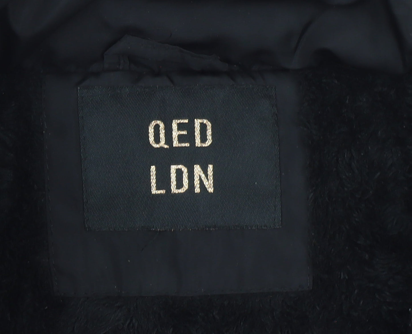 Womens UK Size 8 QED LDN Black Puffer Jacket