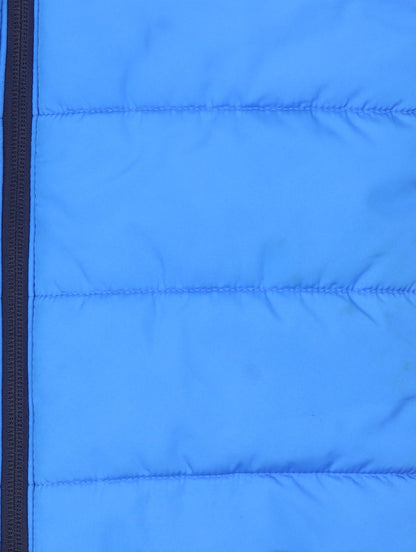 Puma Boys Blue Puffer Gilet 5-6 Years Quilted Lightweight Waistcoat