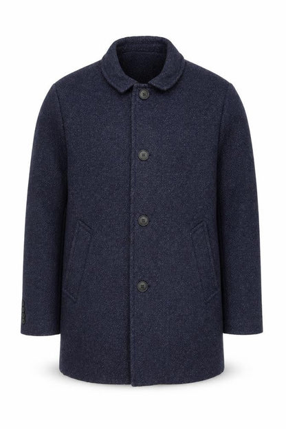 Mens UK Size M Selected Homme Blue Overcoat