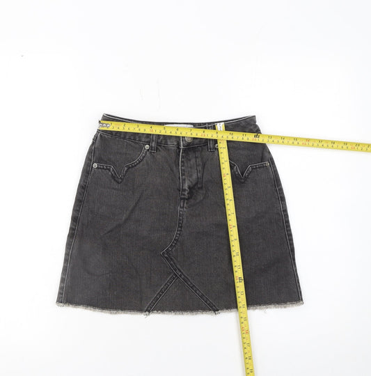 Womens UK Size 6 Miss Selfridge A-Line Denim Skirt