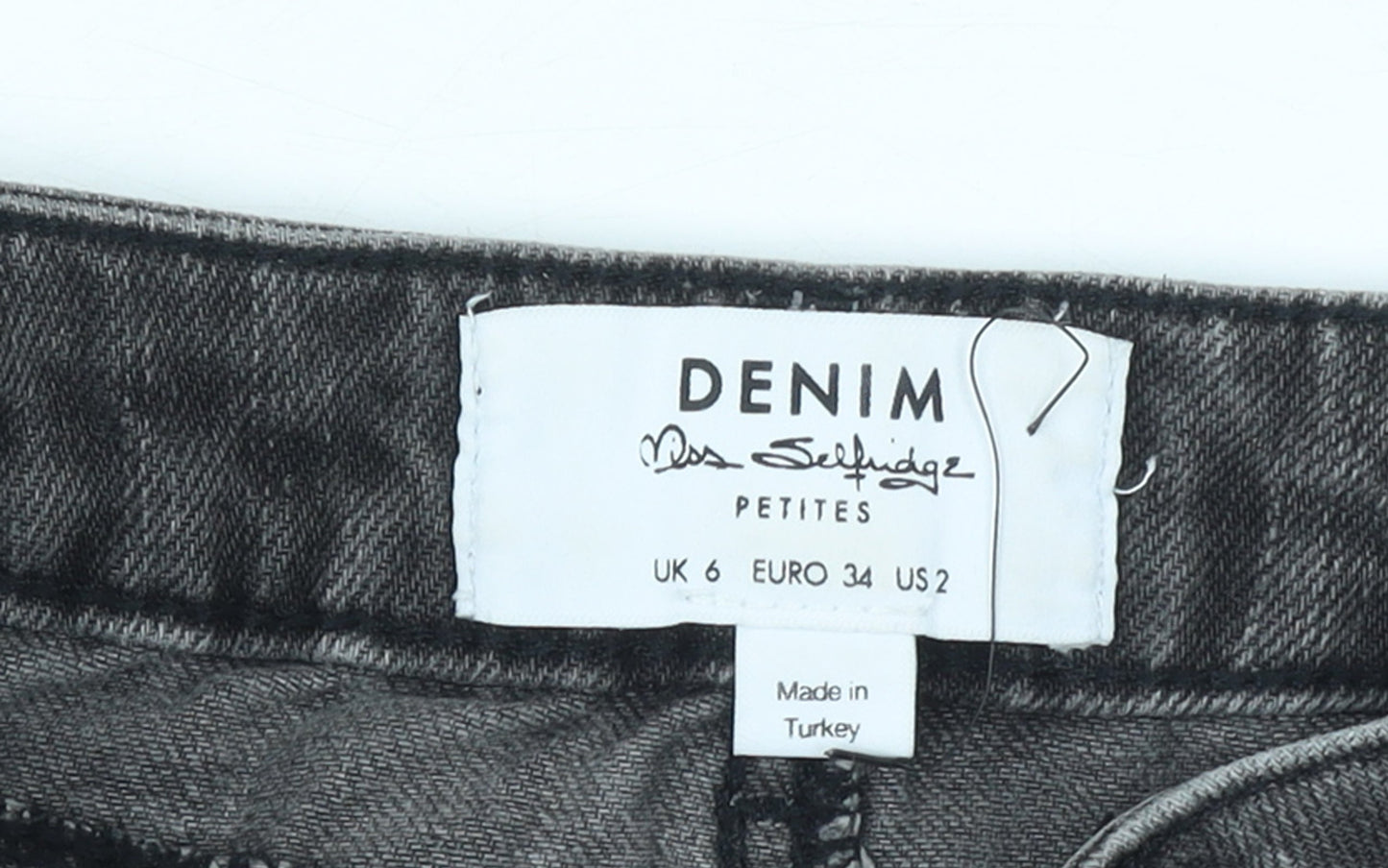 Womens UK Size 6 Miss Selfridge A-Line Denim Skirt