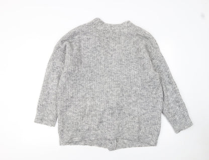 Womens UK Size S Atmosphere Grey Cardigan Jumper