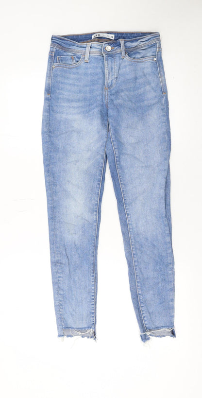 Womens UK Size 6 Zara Slim Fit Skinny Blue Jeans